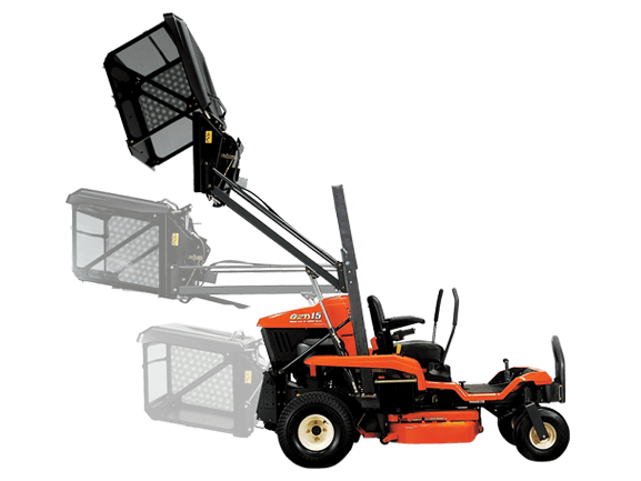 Tondeuse Kubota GZD15 / GZD21 – Coupe frontale et ramassage intégré pour usage intensif
