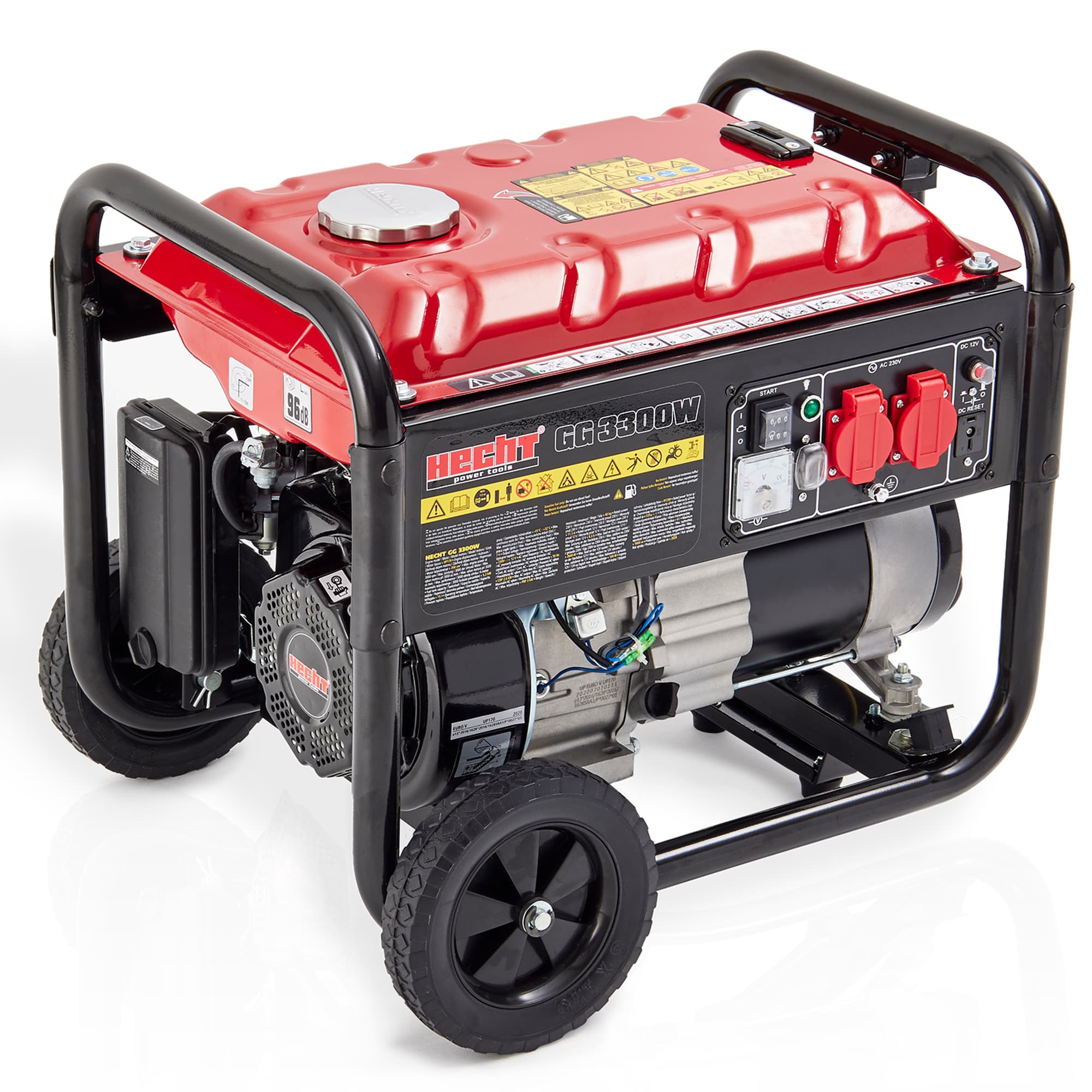 HECHT Benzin GG 3300W Stromerzeuger – 3300 W, Benzin