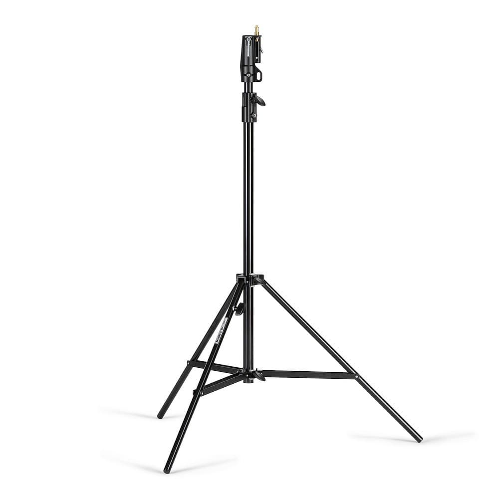Manfrotto 008BSU schwarzes Stahl-Cine-Lampenstativ