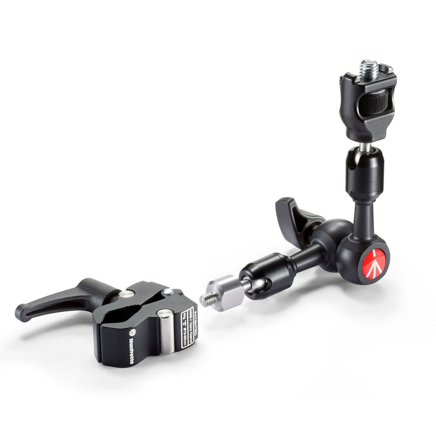 Manfrotto 244MICROKIT Mikro-Friktionsarm mit Verdrehsicherung und Nano Clamp