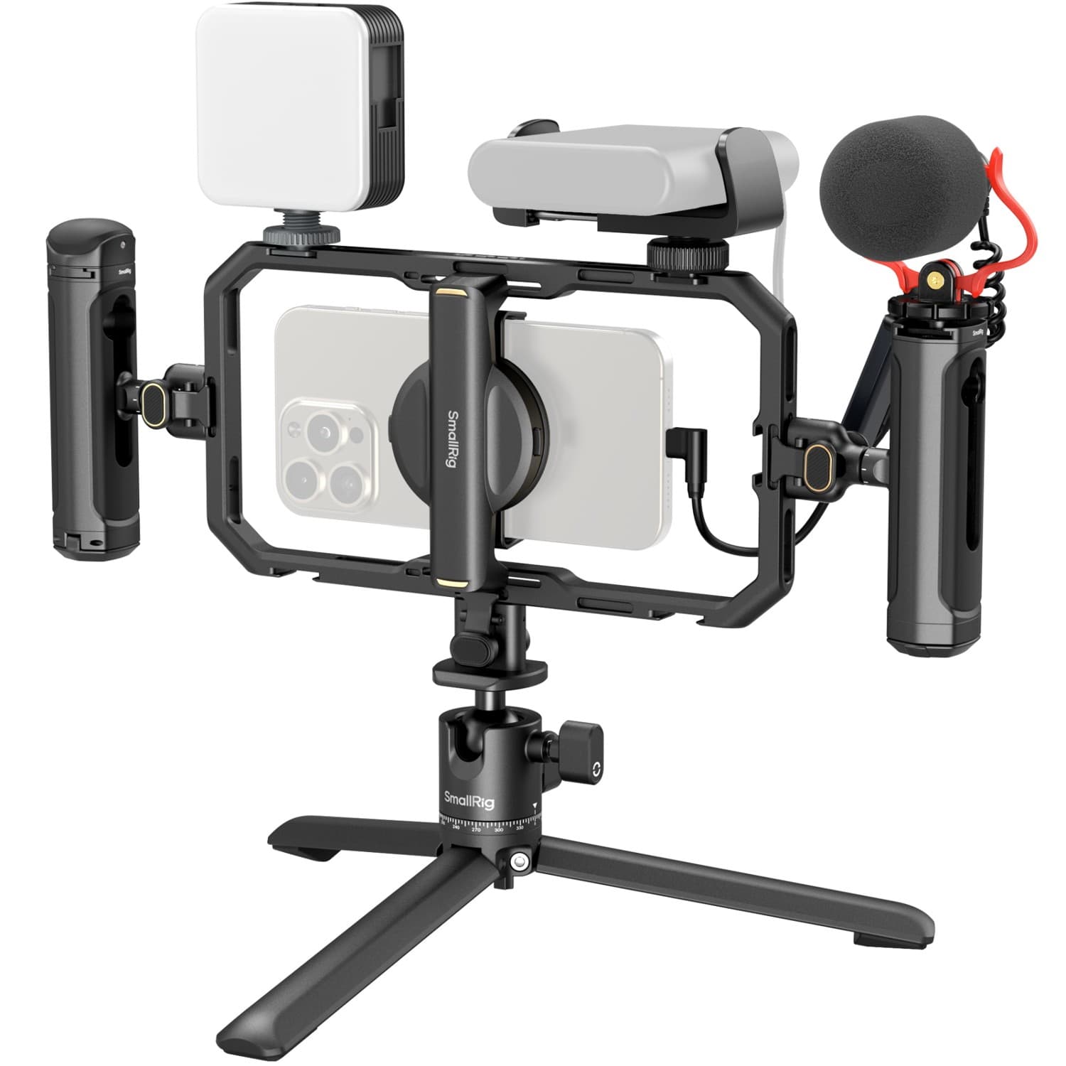 SmallRig All-in-One Video Kit For Smartphone Creators with Audio and Lighting System 4704