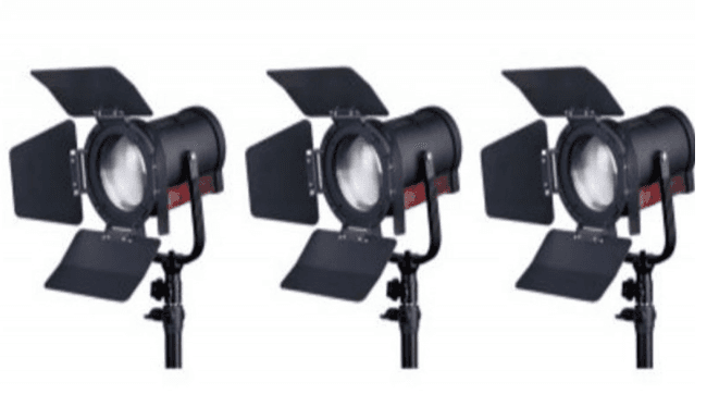 SWIT FL-C60D 3KIT | Set of 3 x 60W LED Spotlight, 25000lux, V-Mount, DMX