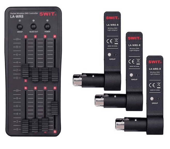 SWIT LA-WR8 Tx+3Rx | Pocket Wireless DMX Controller bundle.───"LA-WR8-kit"