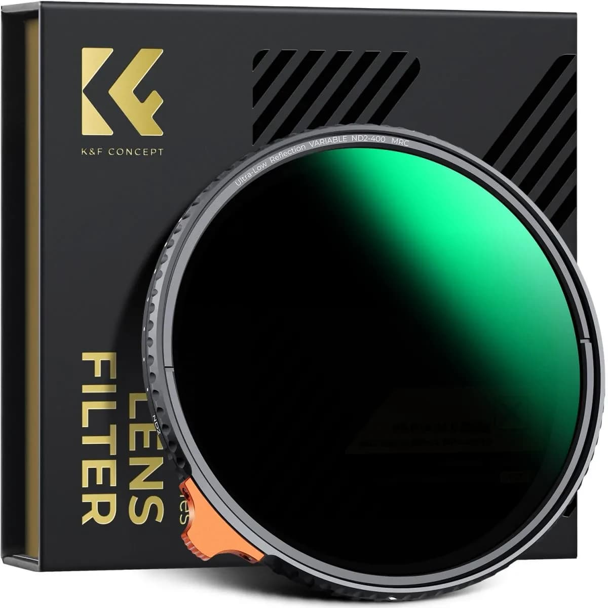 K&F 72mm Ultra-Low Reflection Variable ND Lens Filter, ND2-400