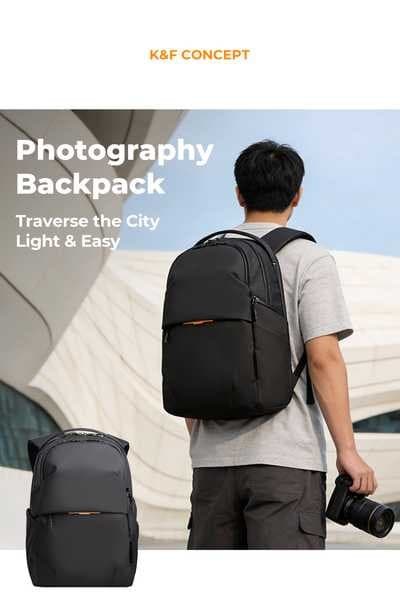 K&F CONCEPT Backpack 25L Urban Wander 03(Black)