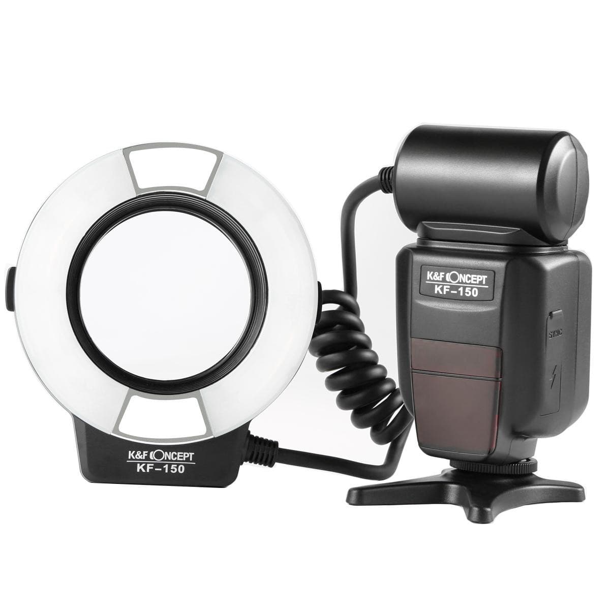 K&F KF150 TTL Marco Ring Flash for Canon EOS Rebel GN14