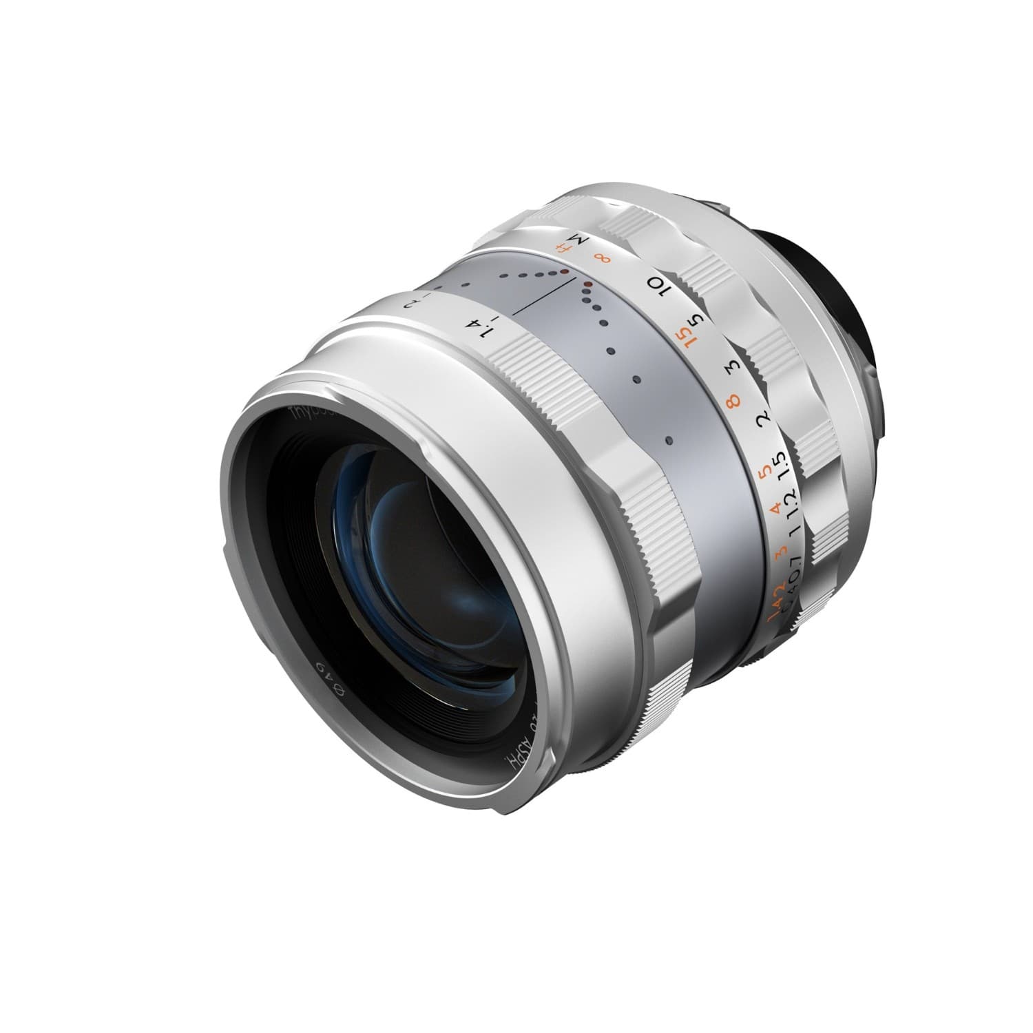 Thypoch Full-frame Photography Lens Simera 28mm f1.4 for Leica M Mount (Focus Tab) Type ii Silver