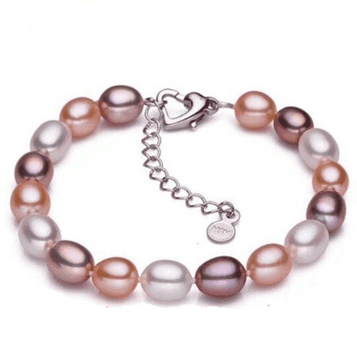 Bracelet de perles d'eau douce 3 couleurs