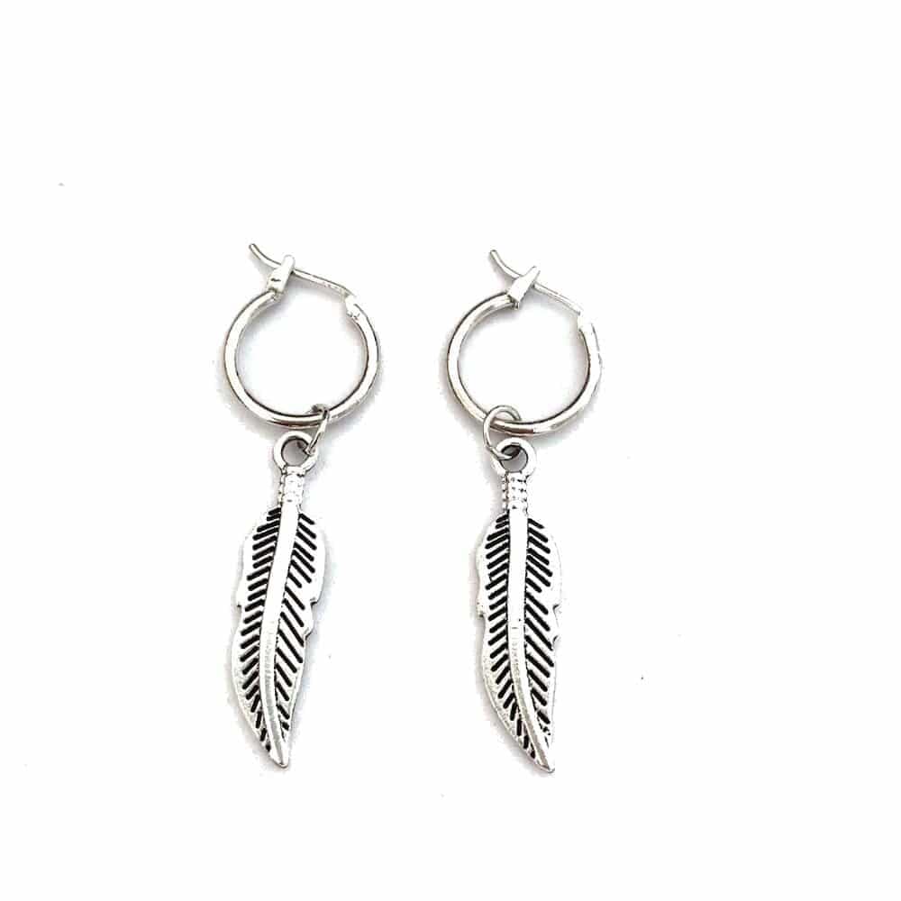 Boucles d'oreilles plume