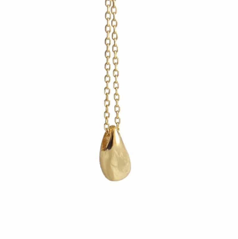 Collier goutte dorée