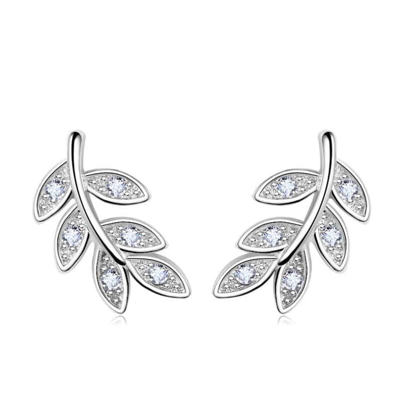 Boucles d'oreilles feuilles de laurier