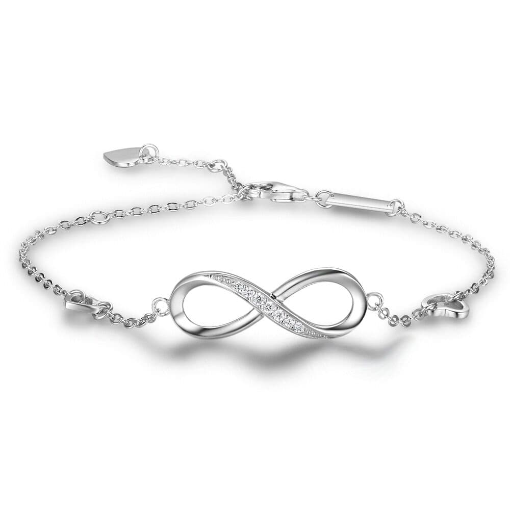 Bracelet infini et 3 coeurs