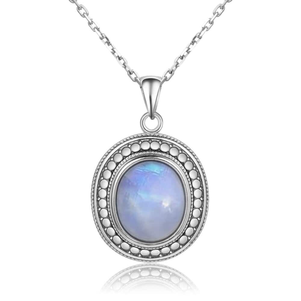 Pendentif pierre de lune style vintage