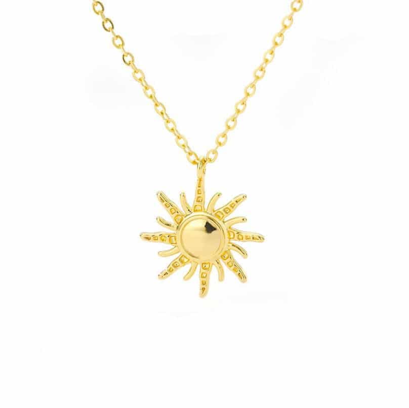Pendentif soleil doré
