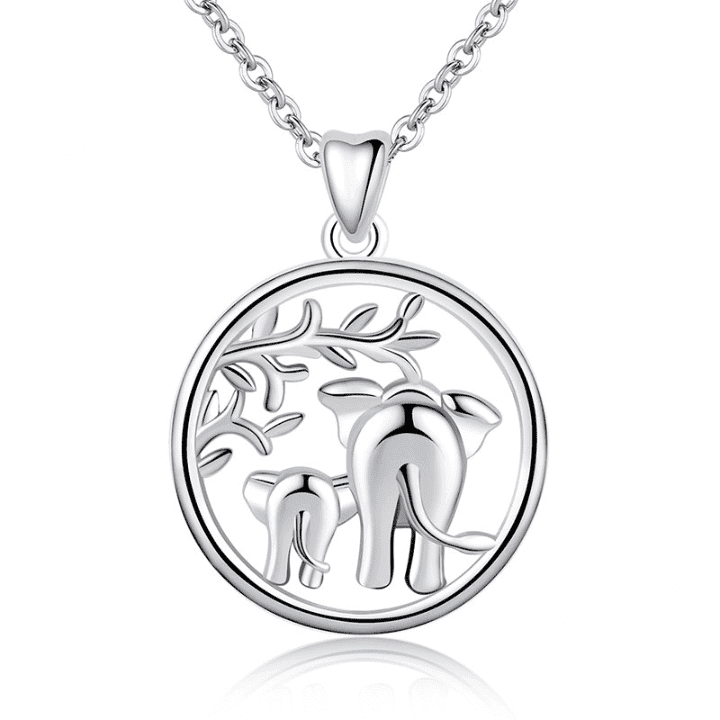 Pendentif éléphant argent