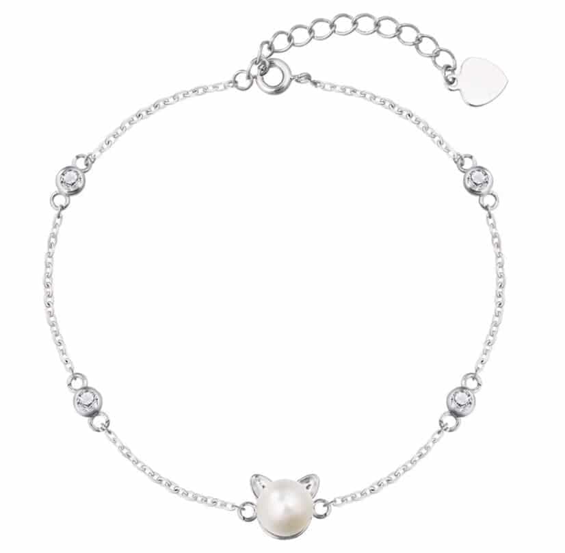 Bracelet chat perle