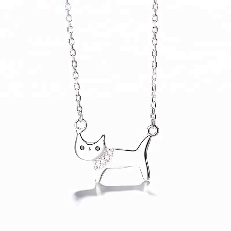 Collier chat argent 925