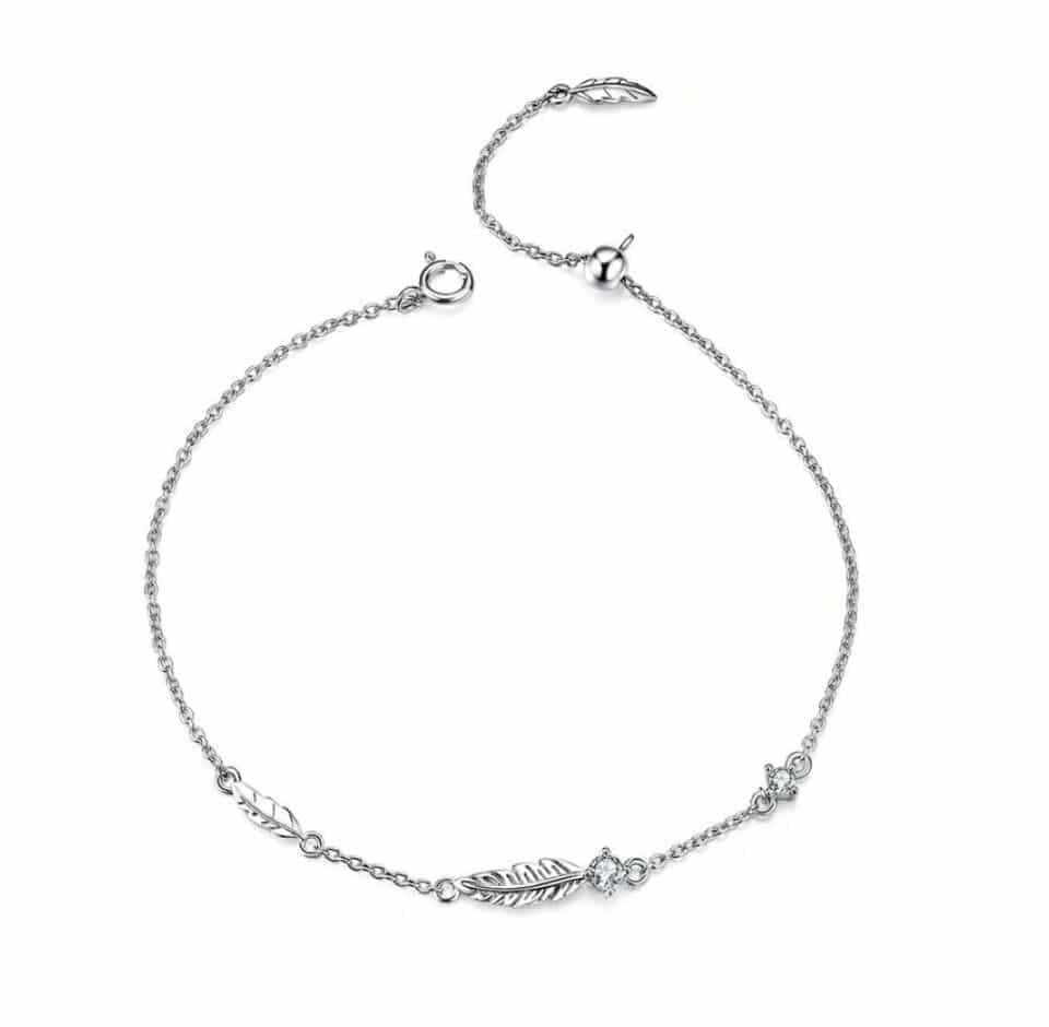 Bracelet plume argent 925