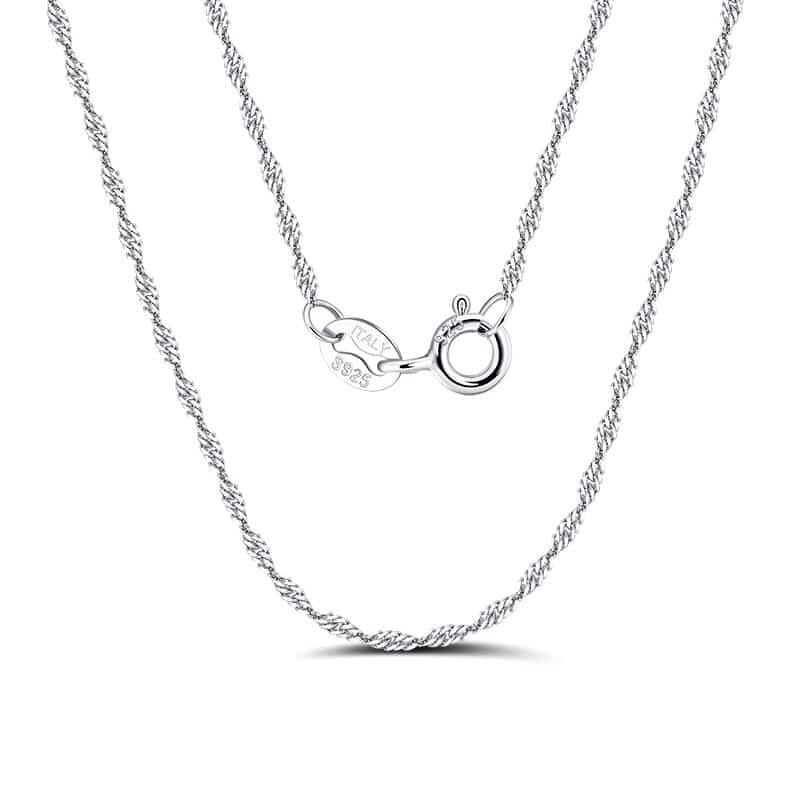 Chaîne argent 925 maille singapour 45 cm