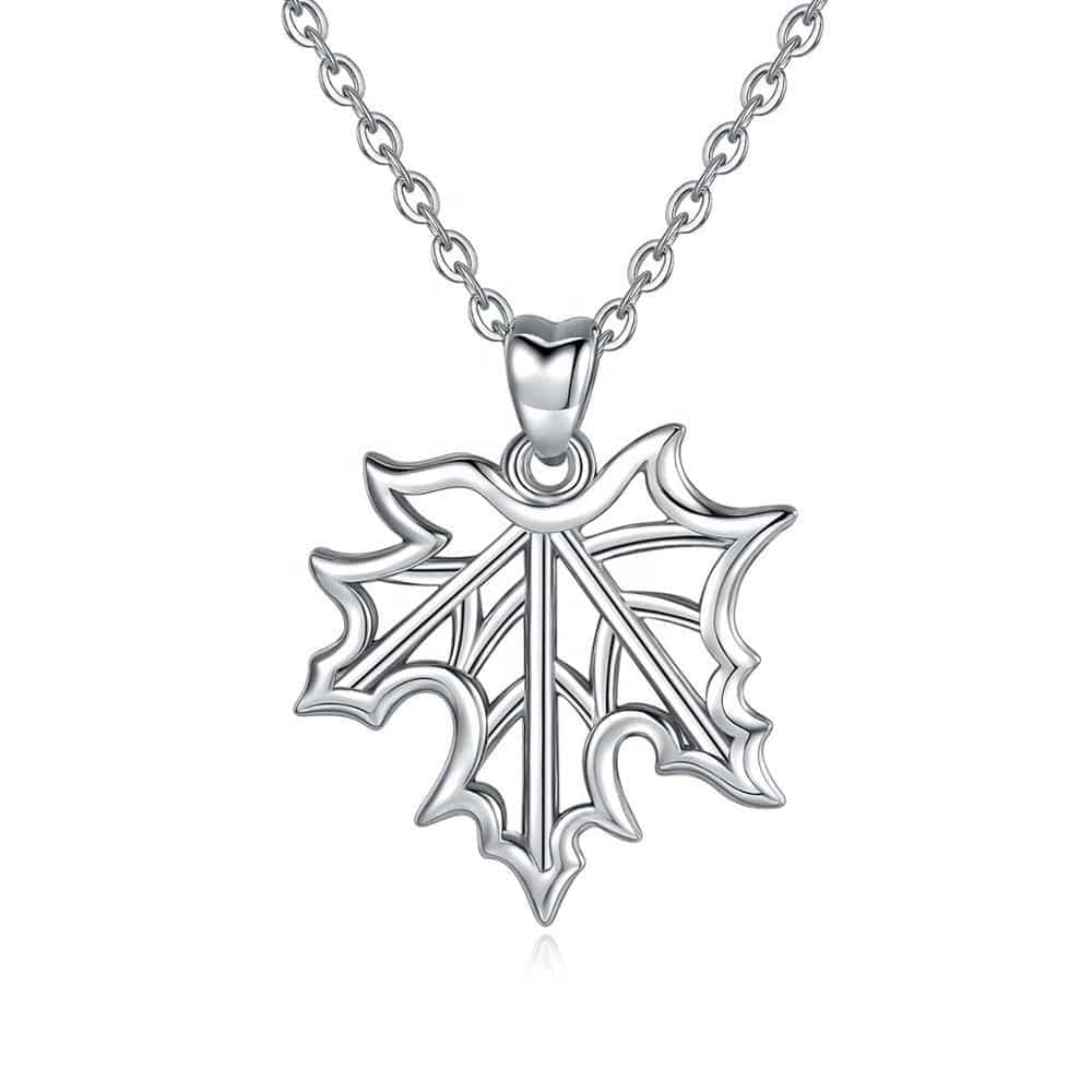 Pendentif feuille d'érable argent 925