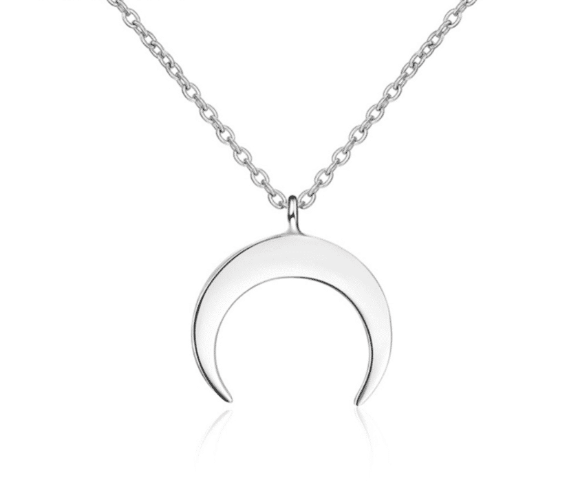 Pendentif lune argent