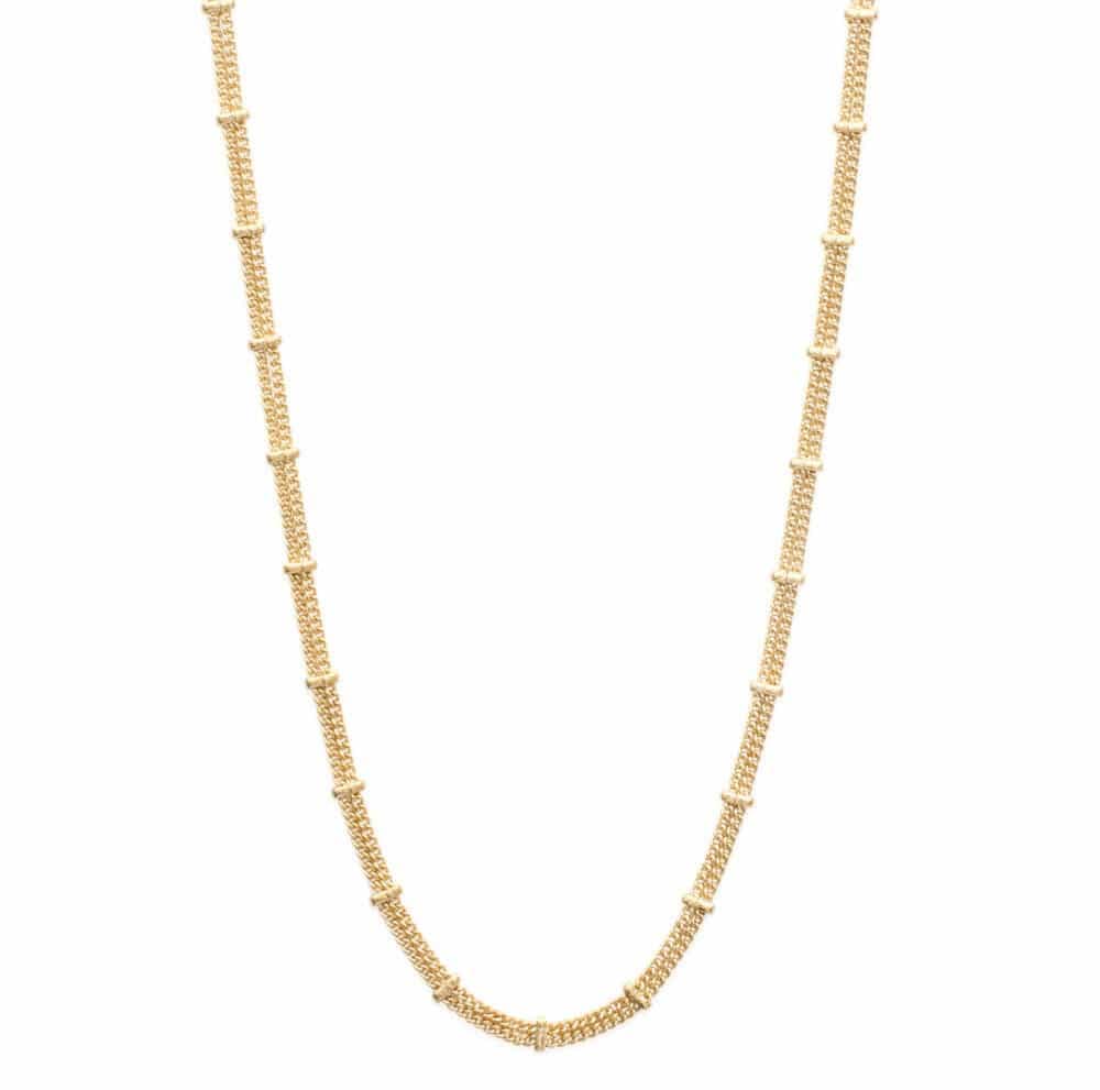 Collier Agathe plaqué or