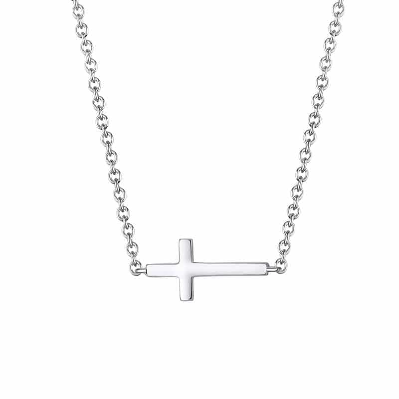Collier croix horizontale argent 925
