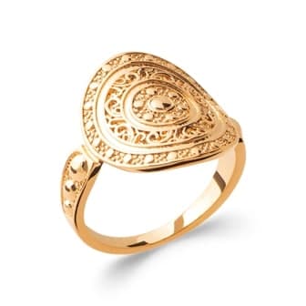 Bague Athéna plaqué or - 56