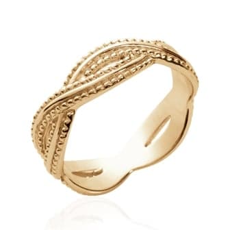 Bague Tania plaqué or - 58