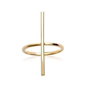 Bague Zoya plaqué or - 50