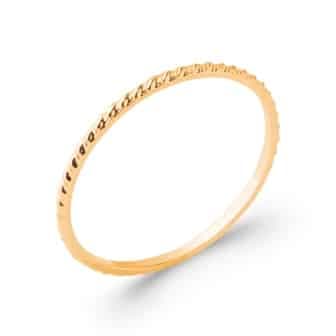 Bague fine Chiara plaqué or - 52