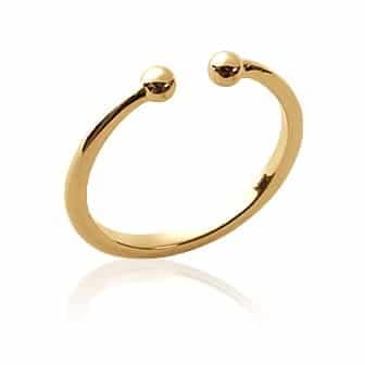 Bague ouverte Stacy plaqué or - 50