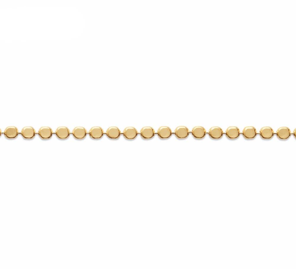 Bracelet pastilles plaqué or
