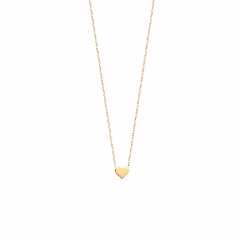 Collier petit coeur plaqué or