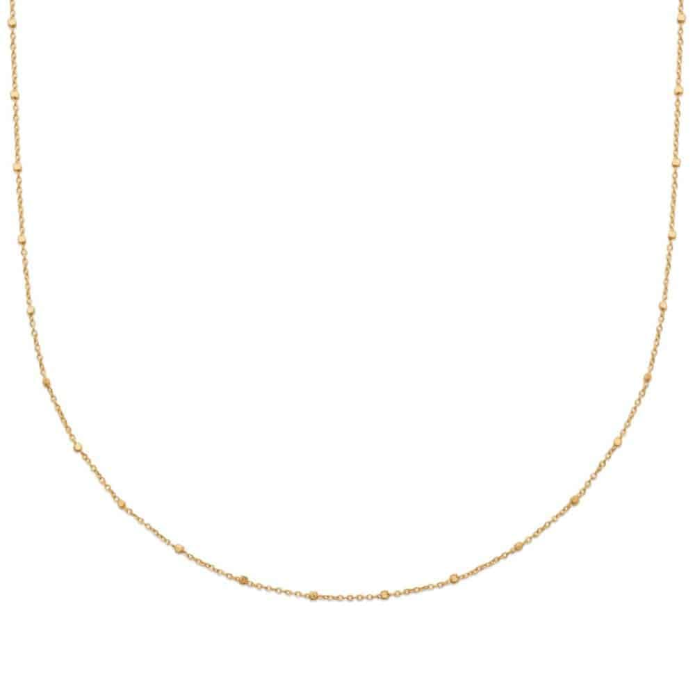Collier fin perles Dylane plaqué or