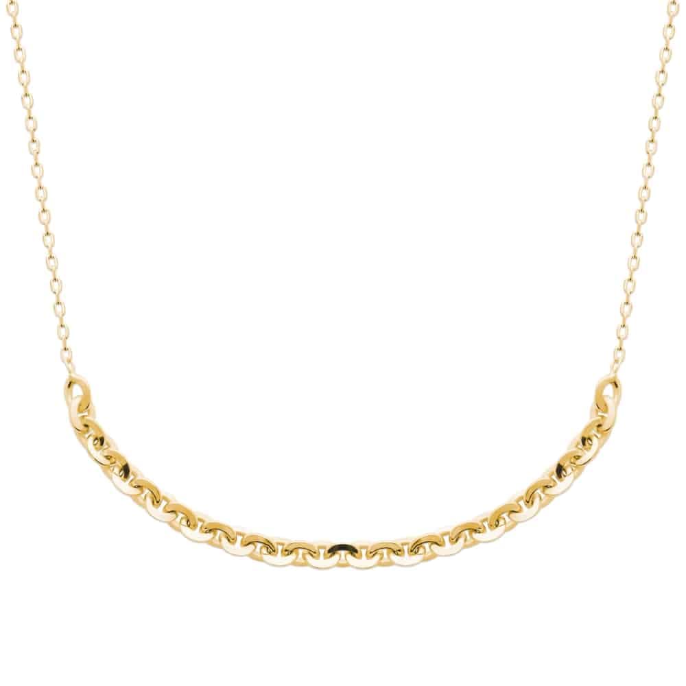 Collier plaqué or grosse maille