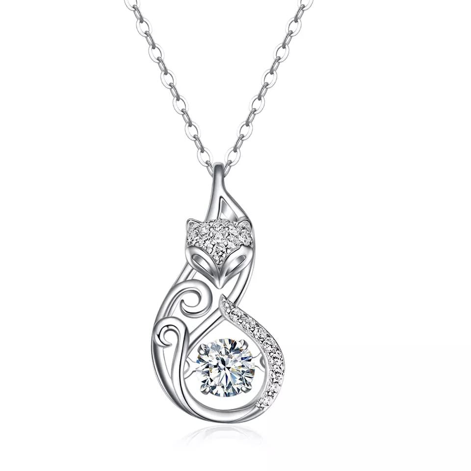 Pendentif renard en argent
