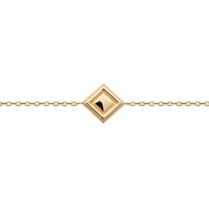 Bracelet losange plaqué or