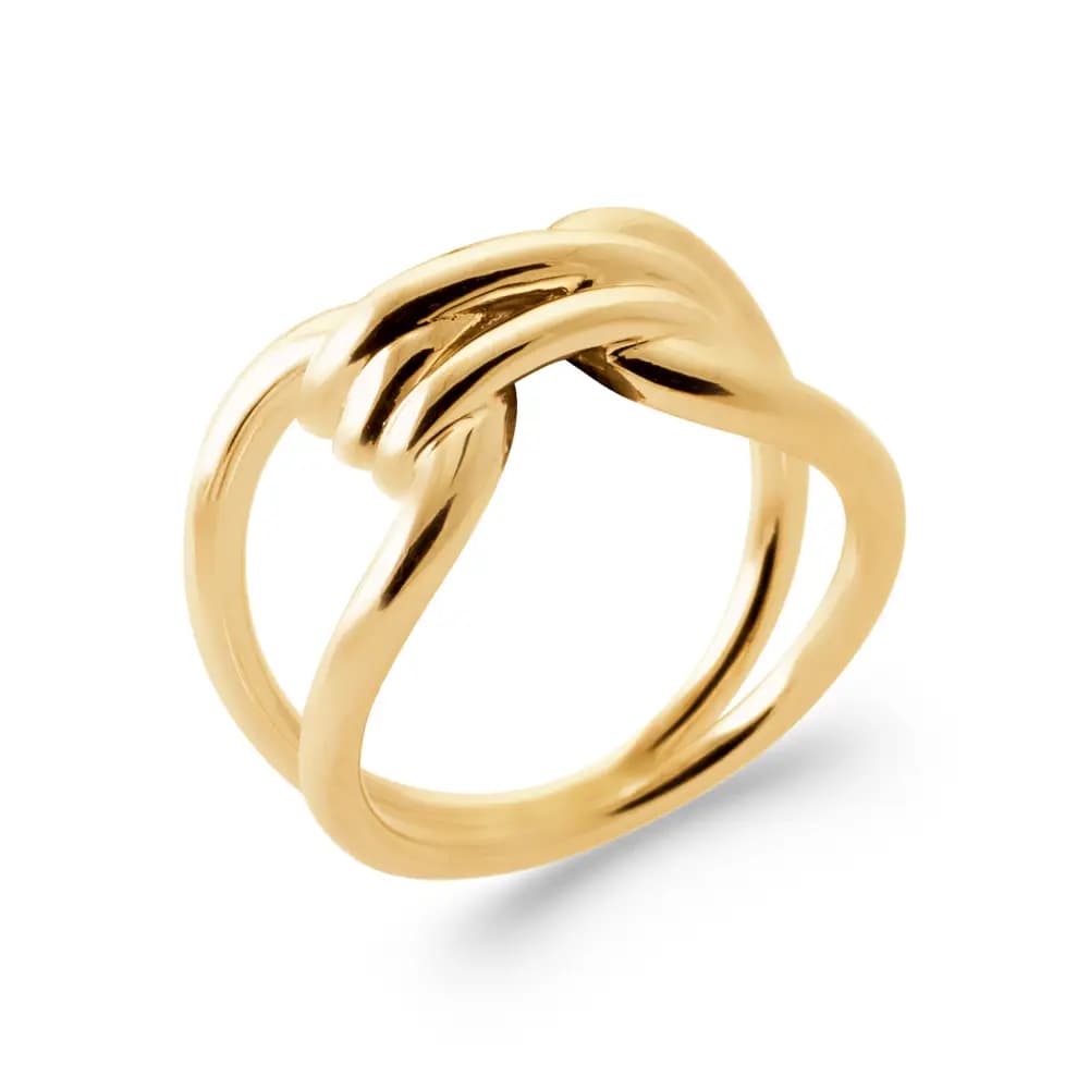 Bague plaqué or bobine - 50