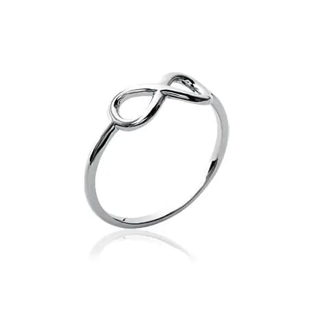 Bague argent rhodié infini - 54