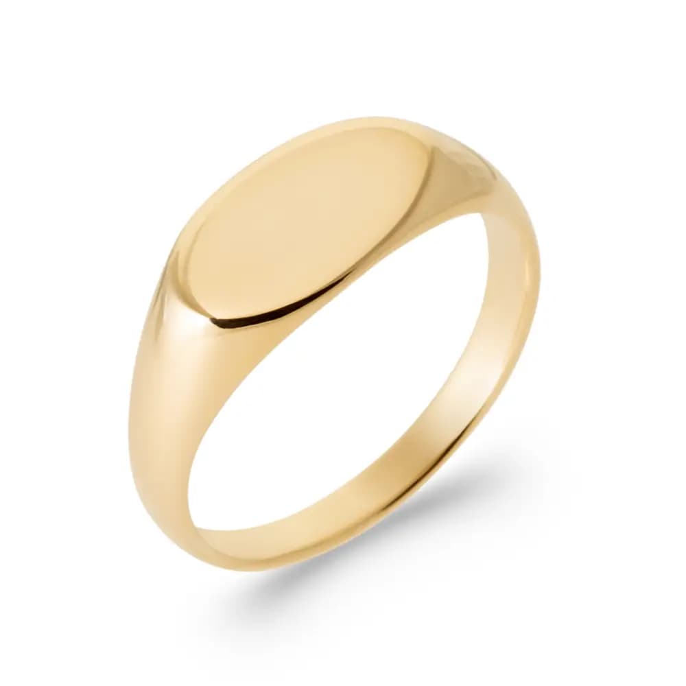 Chevalière plaqué or Ornella - 56