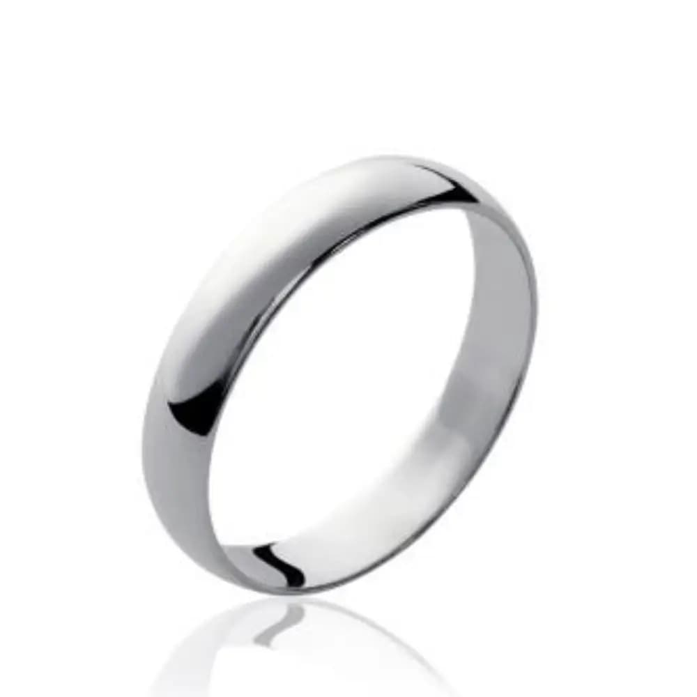 Alliance argent rhodié Mia - 54