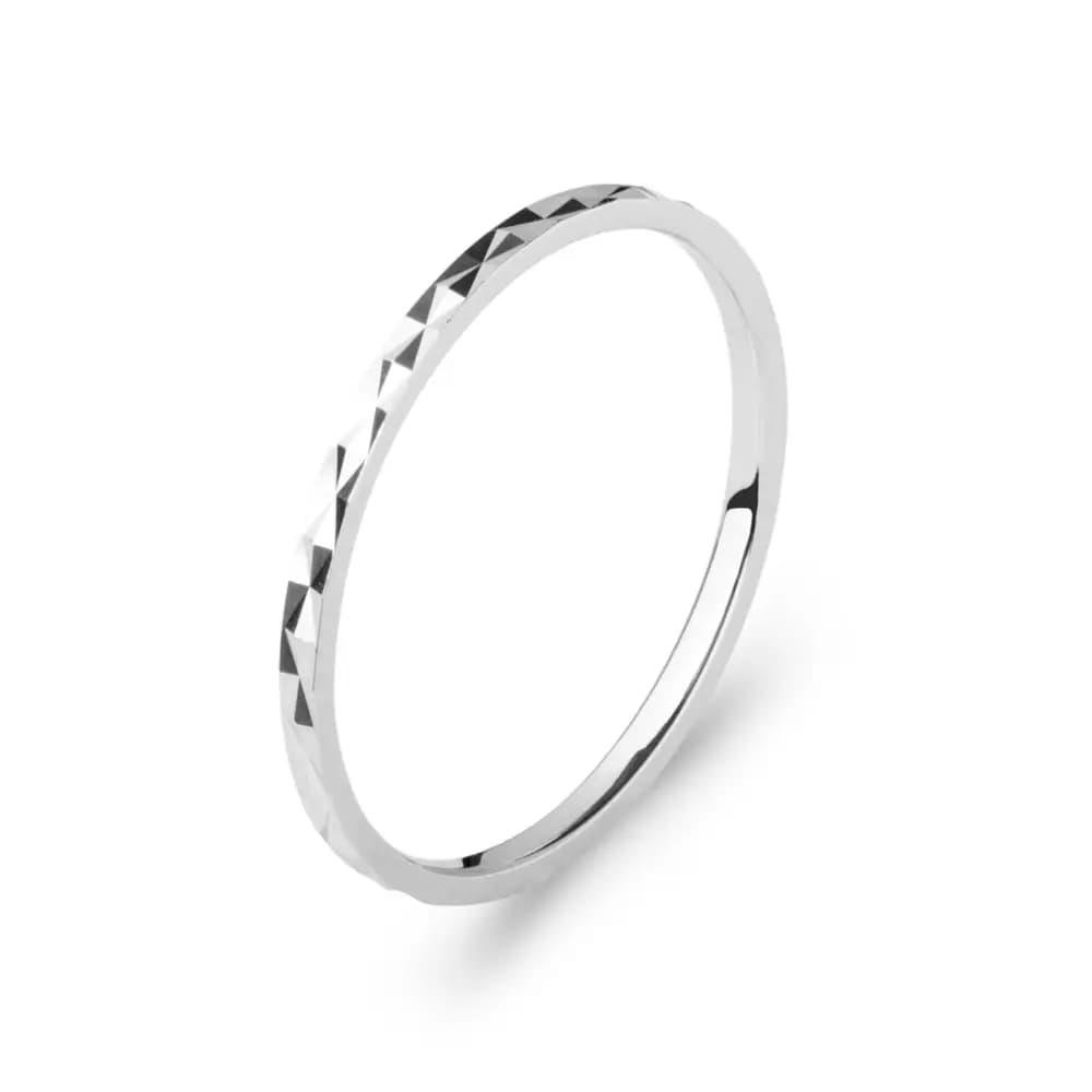 Alliance argent rhodié Yoko - 62