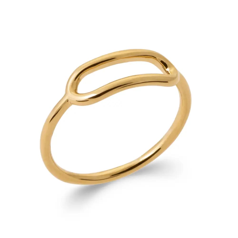 Bague plaqué or Ondine - 58
