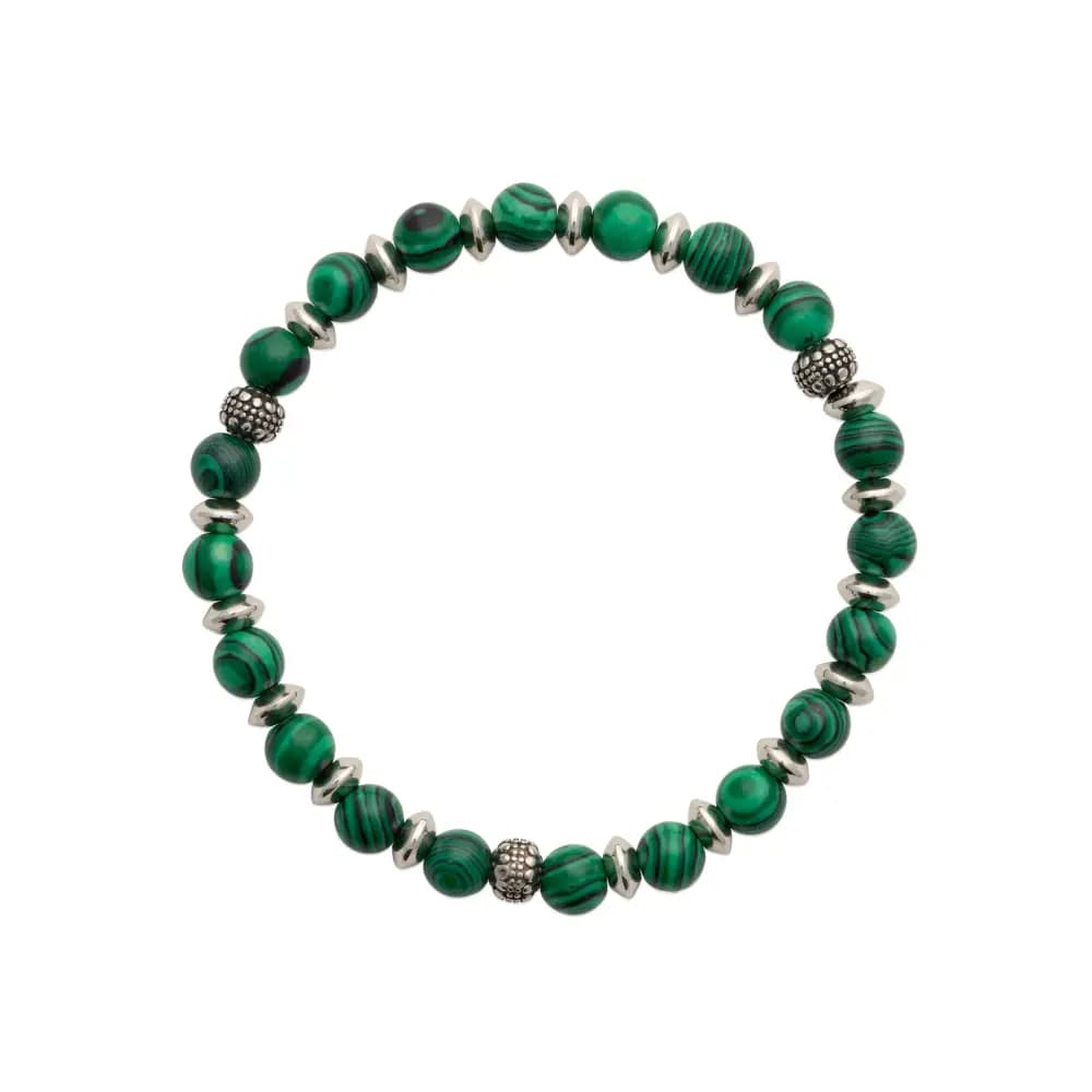 Bracelet malachite vert