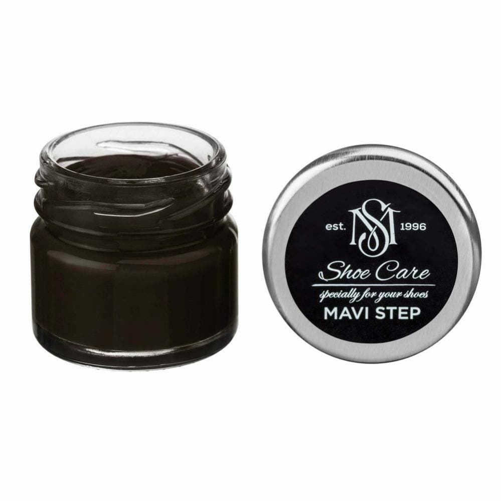 MAVI STEP Creme de Beaute Wax-Based Leather Shoe Cream 105 Dark Olive Brown 25 ml