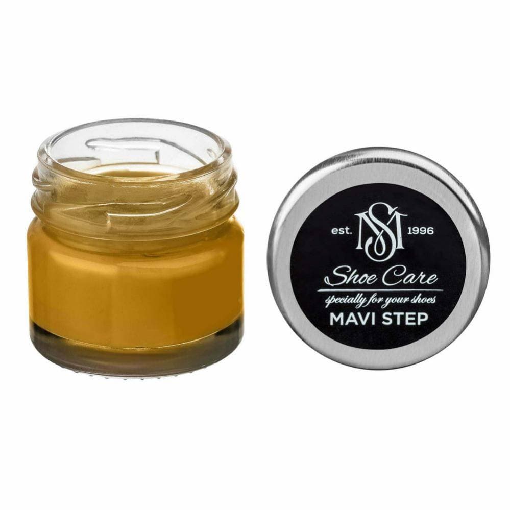 MAVI STEP Creme de Beaute Wax-Based Leather Shoe Cream 108 Bright Ochre 25 ml