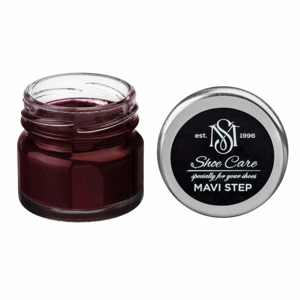 MAVI STEP Creme de Beaute Wax-Based Leather Shoe Cream 111 Burgundy 25 ml