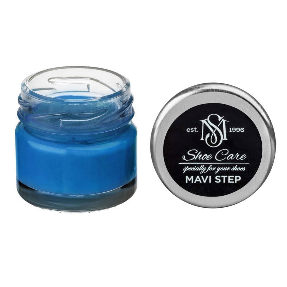 MAVI STEP Creme de Beaute Wax-Based Leather Shoe Cream 122 Sky Blue 25 ml