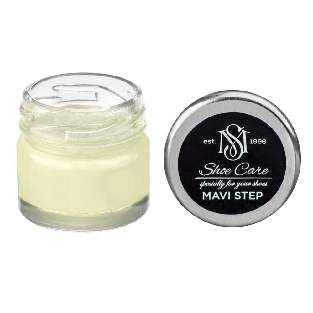 MAVI STEP Creme de Beaute Wax-Based Leather Shoe Cream 136 Dull Eggshell 25 ml